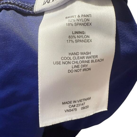NWT Miraclesuit + Talbots collaboration navy blue swim skirt Size 8 - Picture 8 of 9